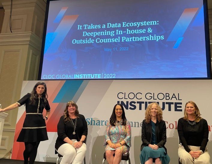 Women panelists, 60% lawyers, at CLOC