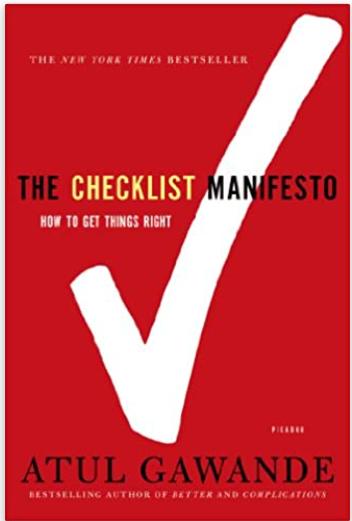 Book cover for Atul Gawande's Checklist Manifesto