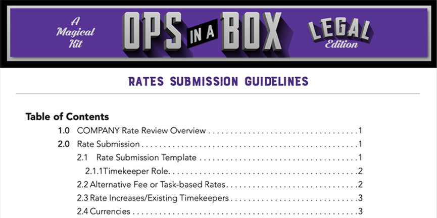 Vendor Management - AFA Timekeeper Mechanics (Rates)