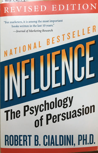 Cover of Dr. Cialdini's book Influence