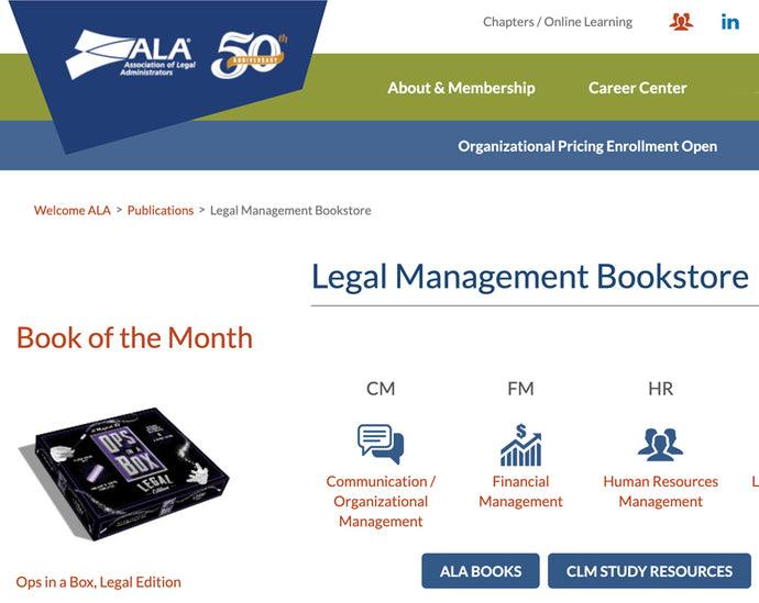 ALA Celebrates 50 Years with Ops in a Box, Legal Edition!