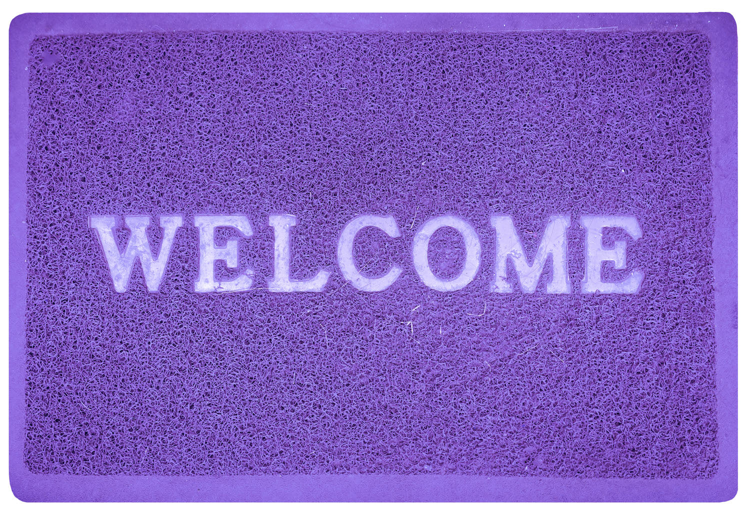 Purple Welcome Mat