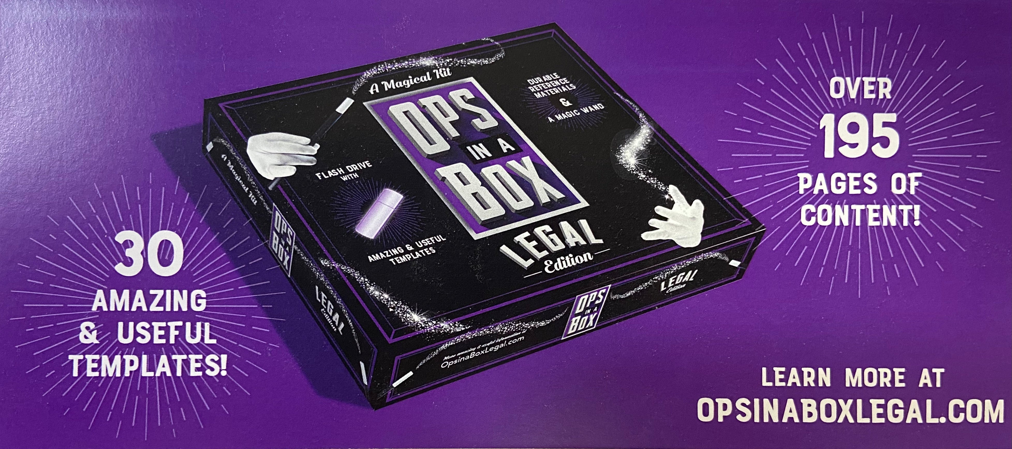 Ops in a Box, Legal Edition - 30 templates, 195 pages of content