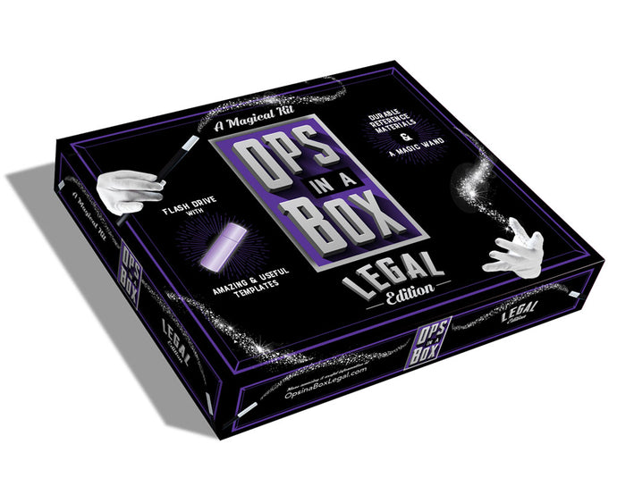 I am beyond excited to introduce Ops in a Box, Legal Edition…A Magical Kit