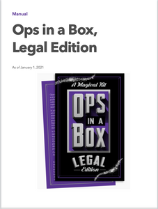 Ops in a Box, Legal Edition